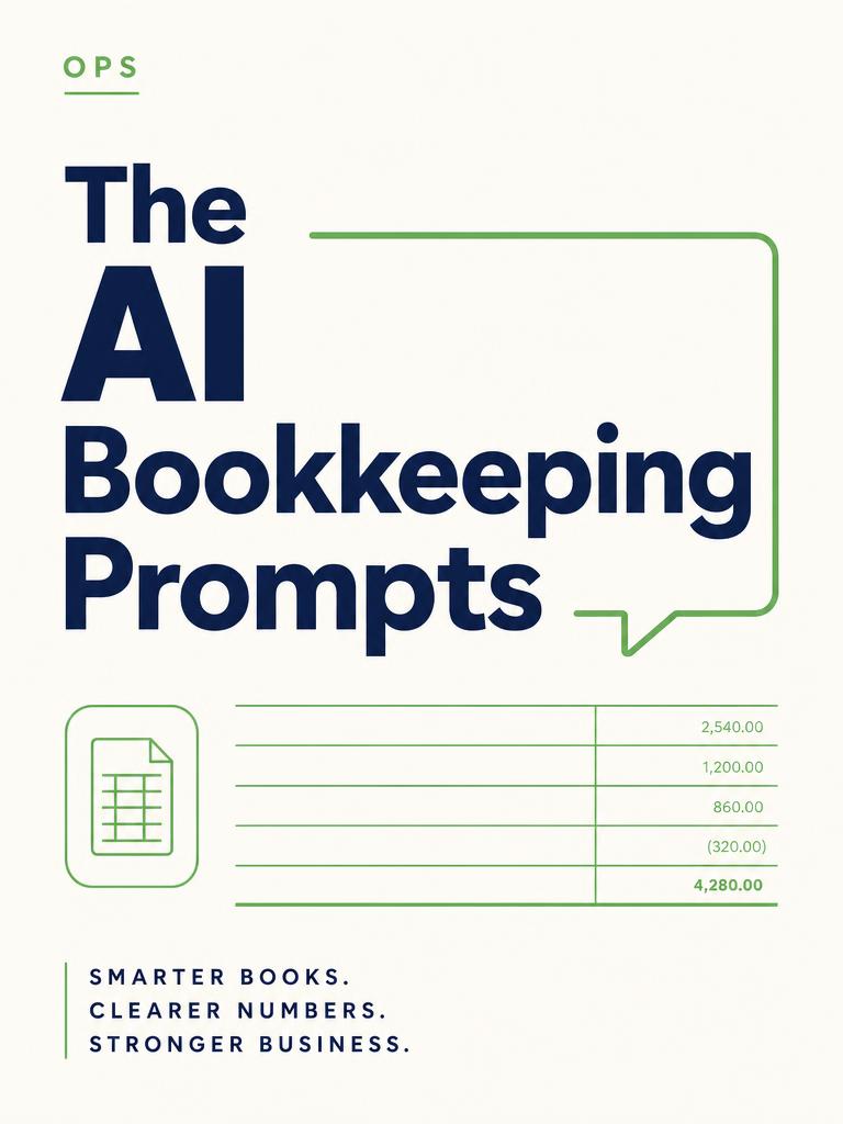 Cover of The AI Bookkeeping Prompts